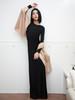 CG｜silk Jersey round neck MAXI Dress 真丝圆领长袖针织连衣裙［ 黑 ] 商品缩略图1