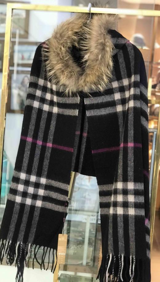 优品堂【天使诱惑】羊毛毛领披风 商品图1