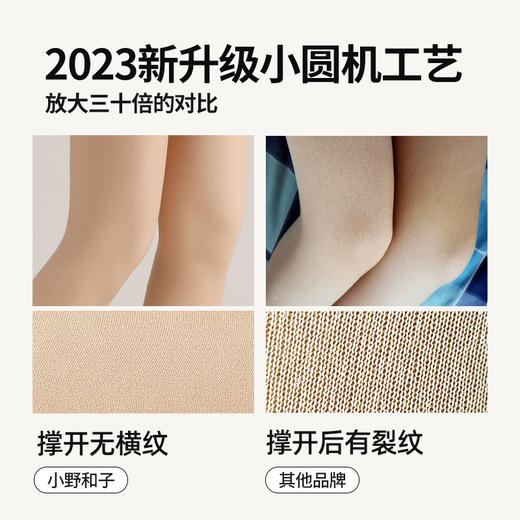 小野和子 2023款莱卡光腿神器 裸感肌底袜 自然细腻 多款可选【ys】 商品图4
