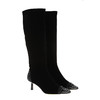 sheme进口弹力反绒水晶点缀弹力靴筒修饰腿型优雅时尚女士弹力长靴可定制 商品缩略图5