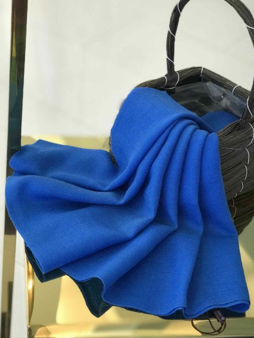 优品堂【加密纯色】精纺羊毛长巾 商品图0