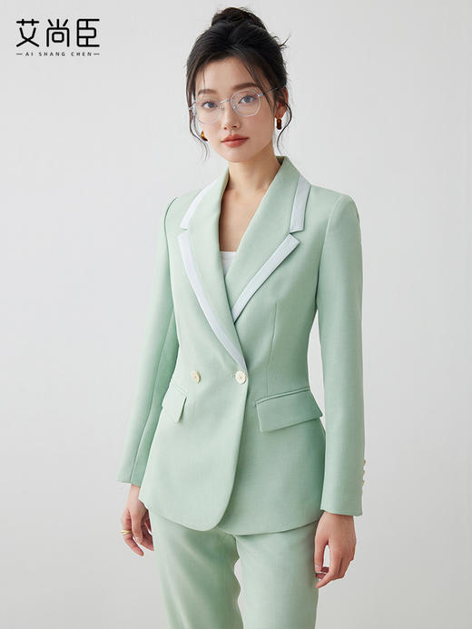 艾尚臣职业西装套装女2023冬季新款商务经理正装气质售楼部工作服 商品图0
