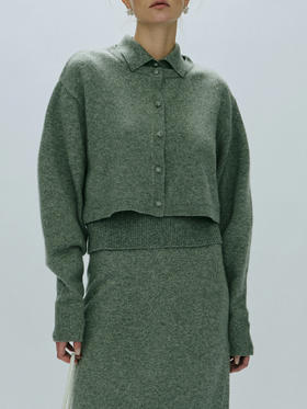 Viktoria Chan｜AW23029 Luna cashmere cardigan [ 灰 ]