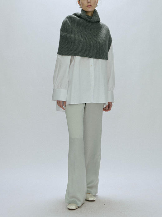 Viktoria Chan｜AW23013 Elisa oversized shirt [ 蓝 / 米 / 白 ] 商品图6