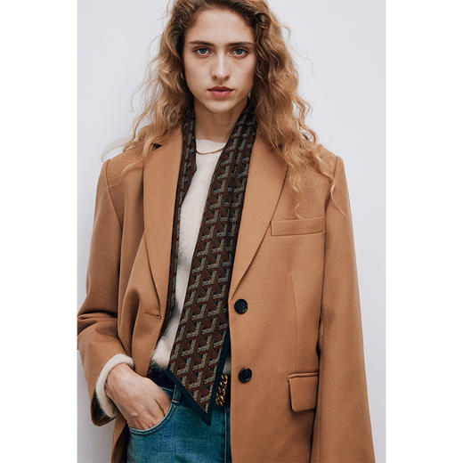 【可可推荐】质地柔软真丝丝巾 舒适轻盈羊毛丝巾 经典佰搭 保暖实用 商品图13