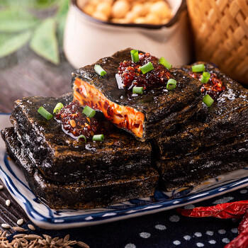 三只松鼠臭豆腐香辣味120g/袋 休闲零食油炸豆干湖南长沙特产小吃 商品图2