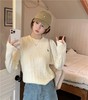 【风风同款！小马刺绣麻花毛衣】秋冬2025新款打底衫软糯慵懒风韩版套头内搭针织衫显瘦圆领打底毛衣 商品缩略图2