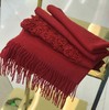 优品堂【楚楚动人】羊毛勾花🌸披肩围巾两用 商品缩略图3