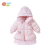 贝贝怡女童羽绒服冬中长款连帽外套儿童加厚保暖女宝上衣234S3245
 商品缩略图2