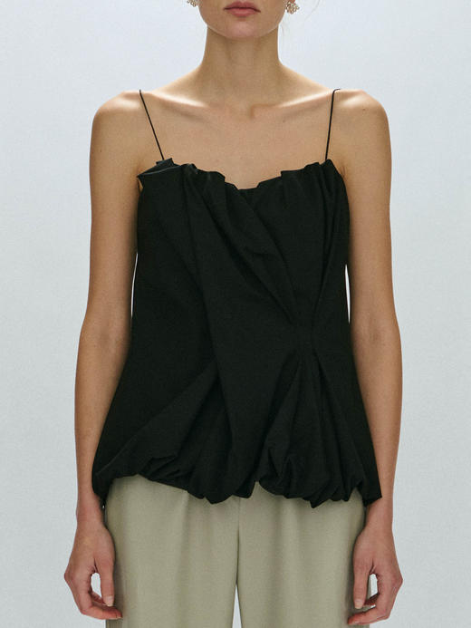 Viktoria Chan｜AW23048 Amalia wrinkled top [ 红 / 白 / 黑 ] 商品图11