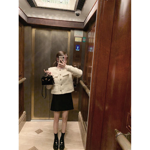 金蘑菇菇 Barneys月光晚宴 香香子/ 质感香香 遮肉显瘦羊毛外套 商品图4