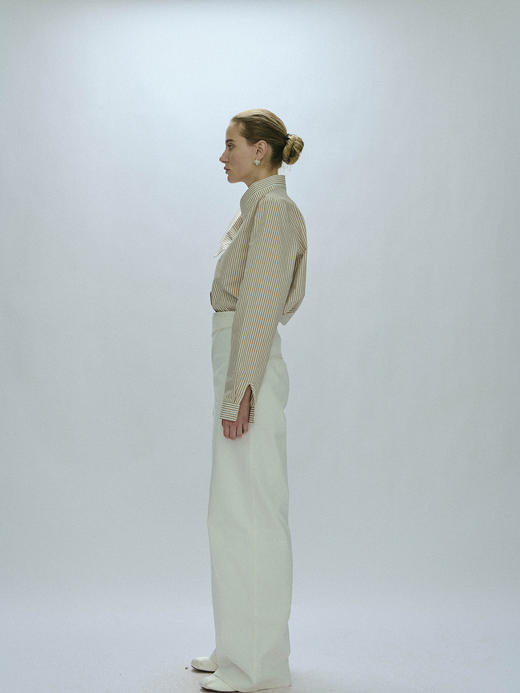 Viktoria Chan｜AW23064 Felda folded jeans [ 白 ] 商品图1