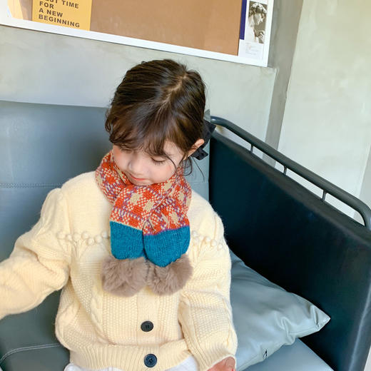 【温柔秋冬，守护儿童温暖的围绕】韩版格子设计，时尚潮流的标杆。宝贝们的脖颈像少女心一样温柔细腻，男童女童都能穿出时尚范。秋冬季不再寒冷给予你的关怀！ 商品图2