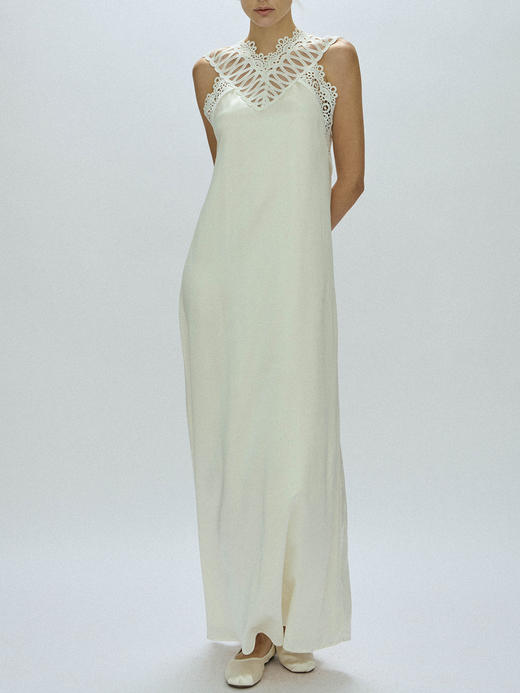 Viktoria Chan | AW23032 Amalia silk dress [ 真丝连衣裙 白 / 黑 ] 商品图14