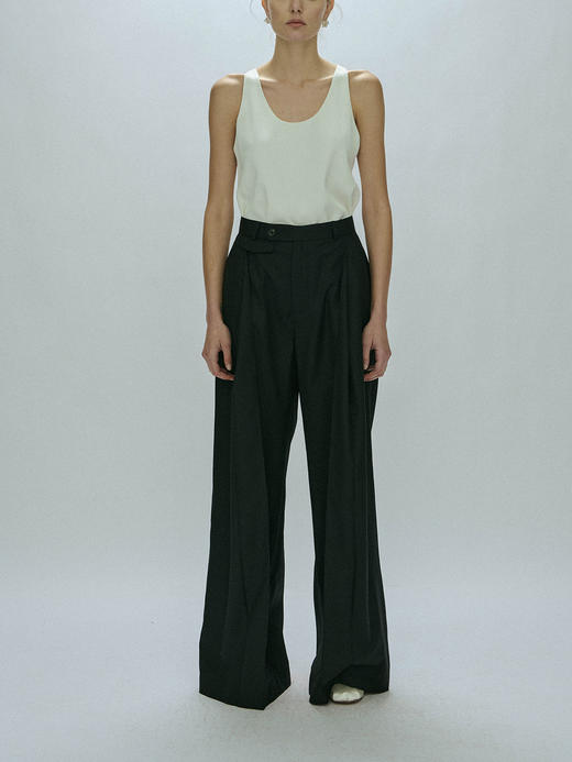Viktoria Chan｜AW23053 Kyle grandpa trousers [ 黑 ] 商品图1