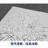 【大彩图】李晓明工笔画白描底稿小品《玉芙蓉》牡丹临摹勾线花鸟线稿K031 商品缩略图4