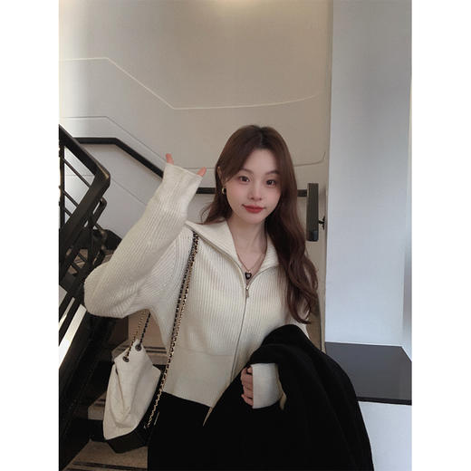 XS码 金蘑菇菇 礼拜五的快乐修狗 / 舒适慵懒线 拉链小开衫+运动裤套装 商品图4