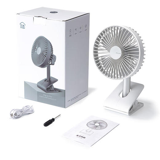 【小家电】几素4000mAh夹桌两用可充电电风扇小型学生宿舍夹子小风扇桌面办公台式迷你随身婴儿车床头 F7-B HF 商品图5