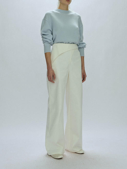 Viktoria Chan｜AW23064 Felda folded jeans [ 白 ] 商品图7