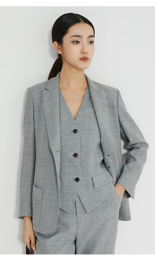 2楼名邦咖啡/浅灰经典精纺羊毛西装外套2色 商品图2