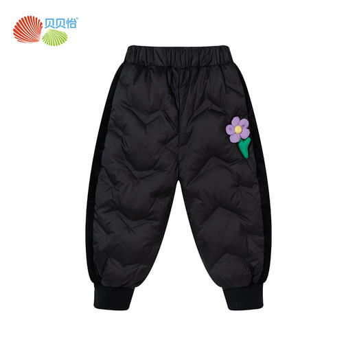 贝贝怡童装儿童秋冬运动撞色舒适束脚裤冬季女童保暖加厚羽绒裤子234K2530
 商品图8