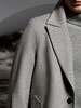 Stylbiella 10%羊绒90%羊毛浅灰色Melange插肩袖切斯菲尔德大衣 商品缩略图1