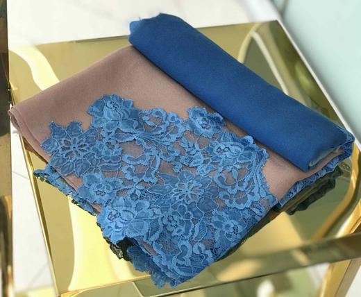 优品堂【踌躇满志】羊毛蕾丝围巾 商品图1