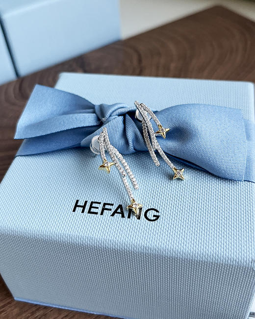 现货 THS 10.21-无 hefang家 雪花系列耳钉/耳扣/戒指/项链 CU1120 商品图11