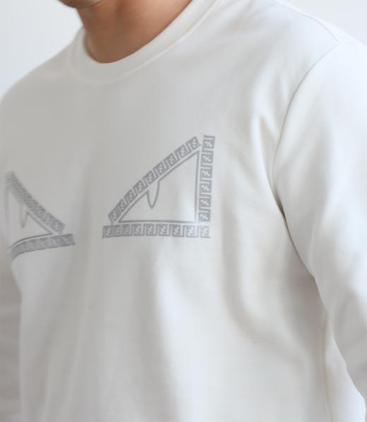 F.D 恶魔之眼 3M反光夜视 斜纹双面针织圆领卫衣 WY747 商品图3