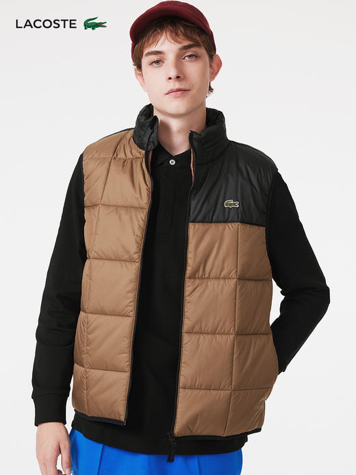 【海南专供价】Lacoste法国鳄鱼男装新款休闲舒适保暖户外马甲外套BH1585-98 商品图1