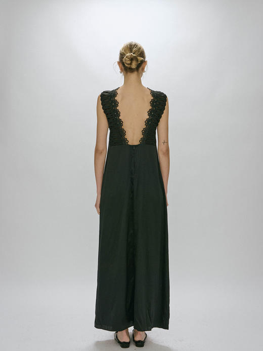 Viktoria Chan | AW23032 Amalia silk dress [ 真丝连衣裙 白 / 黑 ] 商品图5