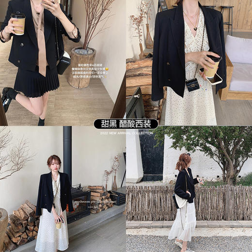 金蘑菇菇【黑标 曼哈顿醋酸西装】夏天可穿！冰凉肤感休闲外套 商品图6