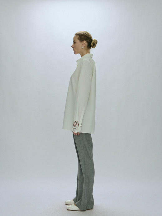 Viktoria Chan｜AW23025 Amalia long shirt [ 白 ] 商品图2