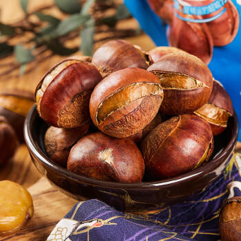 三只松鼠开口甘栗  每日坚果炒货干果休闲零食即食板栗120g/袋 商品图6