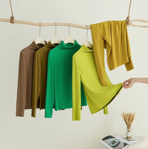 女款德绒4.0版蚕丝恒温衣（高领） 商品图5