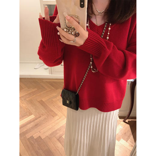 金蘑菇菇 100羊毛伞裙 黑白两色 毛衣大衣搭配的好搭档哦 商品图3