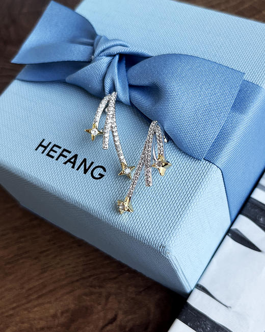 现货 THS 10.21-无 hefang家 雪花系列耳钉/耳扣/戒指/项链 CU1120 商品图9