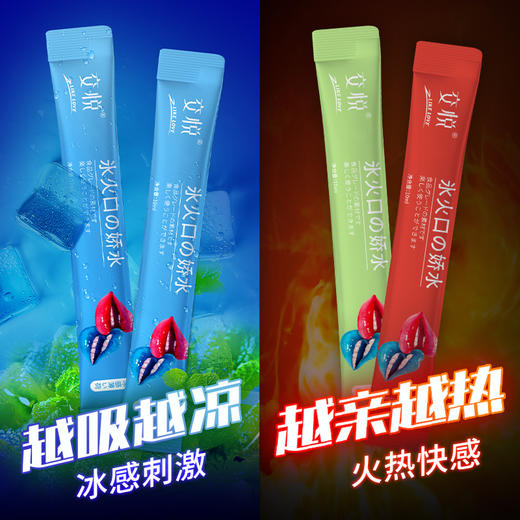 【情趣用品】交悦 冰火口娇水润滑液10ml*10袋 商品图3