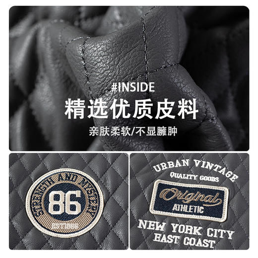 超大码【实体店同款】【新款DPX】大依优型大码翻领皮棉衣夹克工装棉服外套加肥加大肥佬休闲上衣男士胖子时尚 商品图3