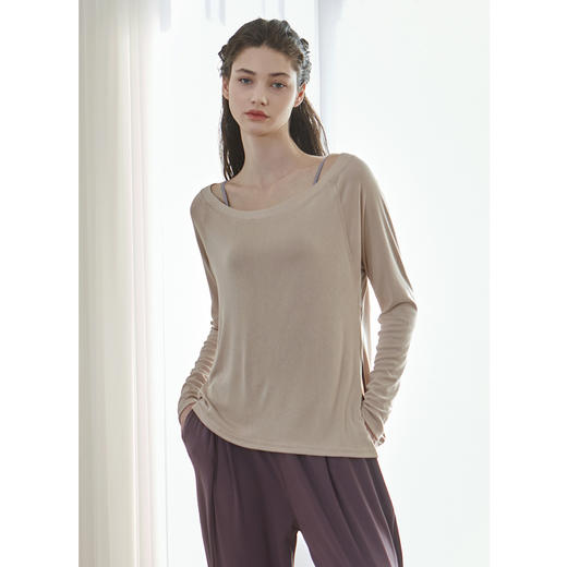 跃牌【洛水之神系列】网纱透气瑜伽服上衣跑步长袖宽松速干t恤 HN198 商品图2