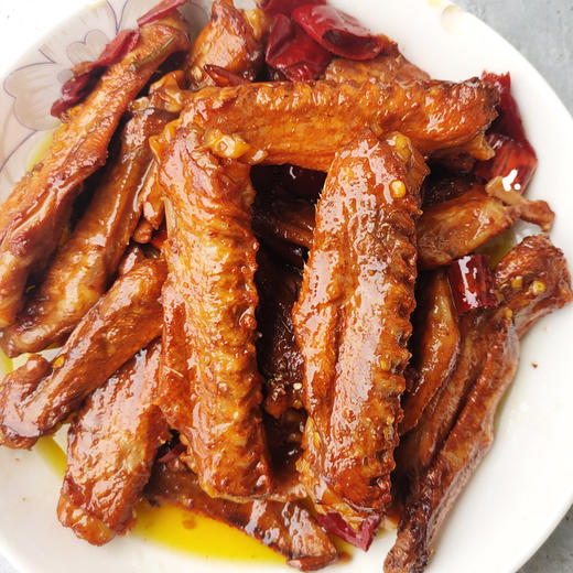 【麻辣爽口微酥香脆！卤味熟食干锅】下饭美食常备。香辣麻辣鸭翅，休闲零食。麻辣够味，麻辣香辣鸭翅尖冷吃鸡翅尖休闲408g零食—DD健康 商品图3