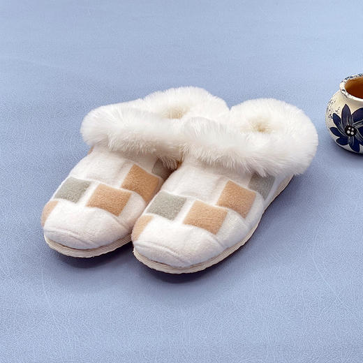 内联升男鞋拖鞋室内手工千层底大内联升飞织千底居家毛拖鞋DN2121 商品图0