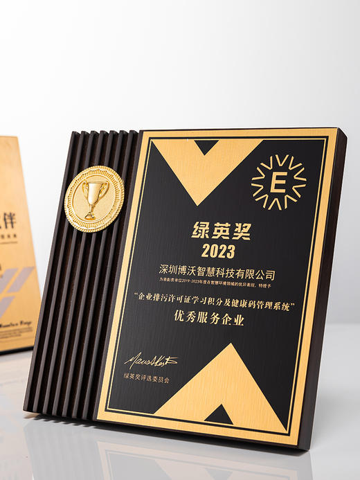奖牌定制创意金属徽章实木优秀员工退休纪念品合作加盟授权牌订做 商品图4