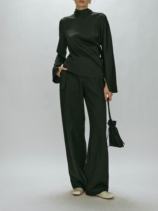 Viktoria Chan｜AW23096 Camy satin blouse  [ 黑 / 蓝 / 白 ] 商品图6