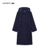 【海南专供价】Lacoste法国鳄鱼女装新款时尚休闲腰带连帽风衣外套BF0062-98 商品缩略图0