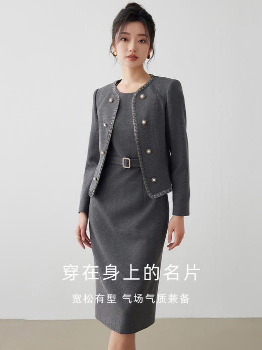 小香风外套女气质通勤套装女高端小个子女士气质名媛百搭短款上衣 商品图4