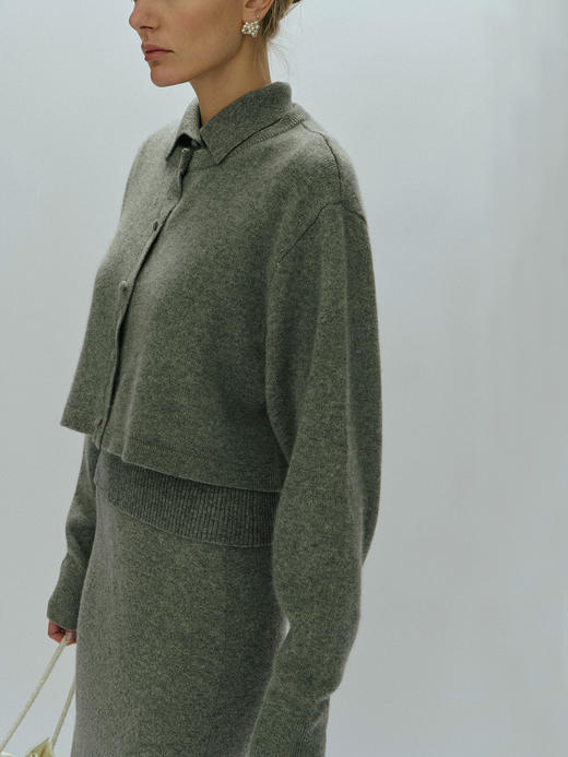 Viktoria Chan｜AW23029 Luna cashmere cardigan [ 灰 ] 商品图1