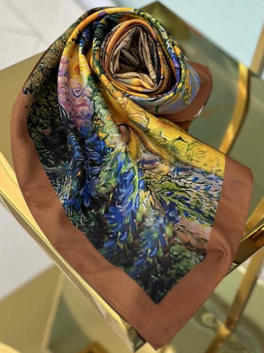 优品堂【心语】斜纹手感丝90*90方巾 商品图13