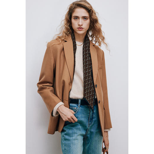 【可可推荐】质地柔软真丝丝巾 舒适轻盈羊毛丝巾 经典佰搭 保暖实用 商品图14