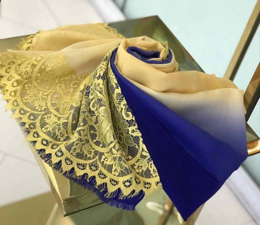 优品堂【踌躇满志】羊毛蕾丝围巾 商品图10